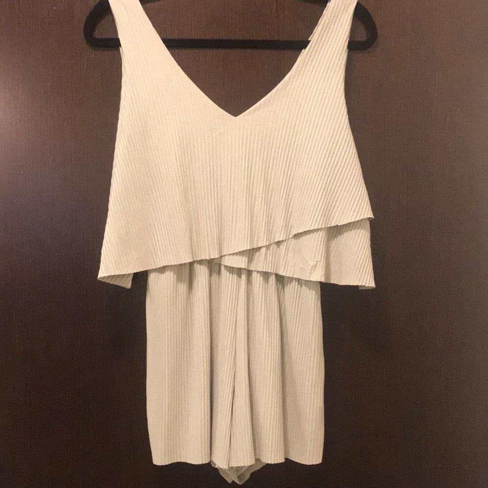 Greenish silver romper